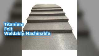 الیاف تیتانیوم نمدی قابل جوشکاری قابل ماشینکاری