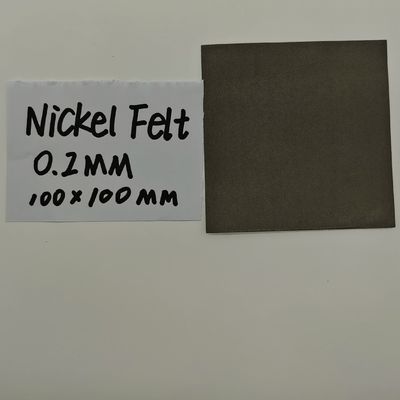 0.2mm فیلت نیکل سازگار با محیط زیست فلز متخلخل فیلت فیبر نیکل سینتر شده